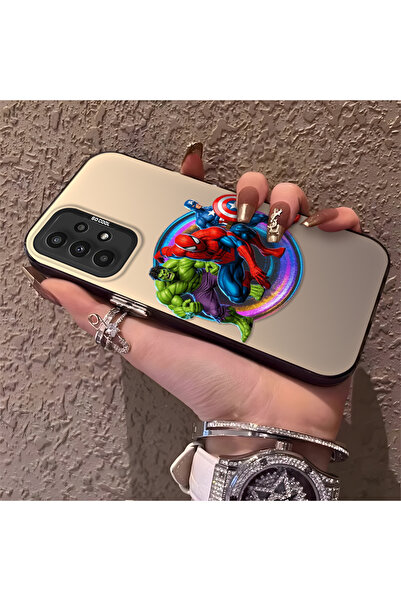 Hontinga حافظة صلبة رفيعة متوافقة مع كاميرا سامسونج جالاكسي A23 بنمط Hero