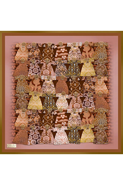 LA BOUTIQUE وشاح خريفي 2479-05 90×90