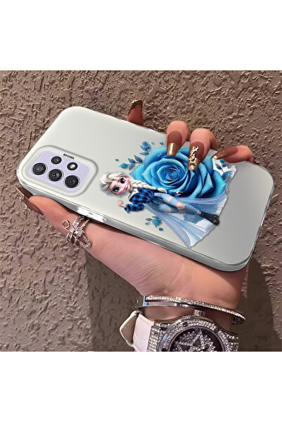 Hontinga حافظة صلبة رفيعة متوافقة مع كاميرا سامسونج جالاكسي A72 بنمط إلسا