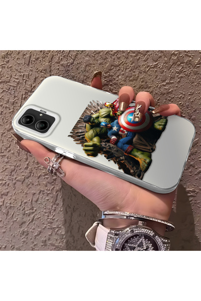 Hontinga حافظة صلبة رفيعة متوافقة مع كاميرا سامسونج جالاكسي A05 بنمط Hero