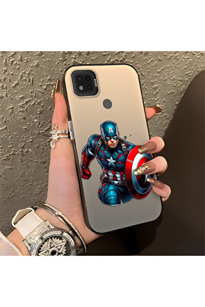 Hontinga حافظة سيليكون رفيعة مقاومة للصدمات بنمط كابتن متوافقة مع Poco C31