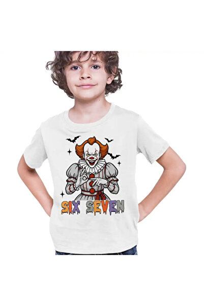 OEM Tricou Copii Baieti Six Seven Horror Pennywise 67 Halloween