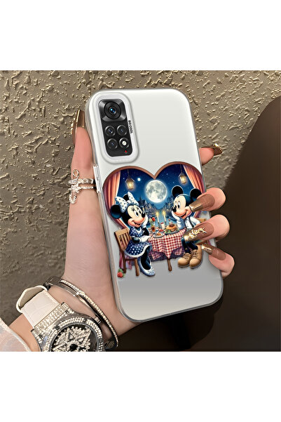 Hontinga حافظة رقيقة من السيليكون متوافقة مع هاتف Redmi Note 12S بنمط ميكي مق...