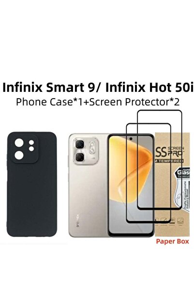Beauenty 【1+2 Sets】 For Infinix Smart 9/ Infinix Hot 50i Case Screen Protector