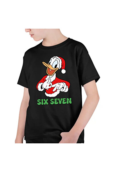 OEM Παιδικό Αγορίστικο T-shirt Six Seven Donald Duck Χριστούγεννα Μίκυ Μάους