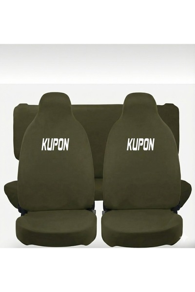 Vemaks Oto Aksesuar Kupon Haki Service Cover Front Rear Set Auto Seat Cover