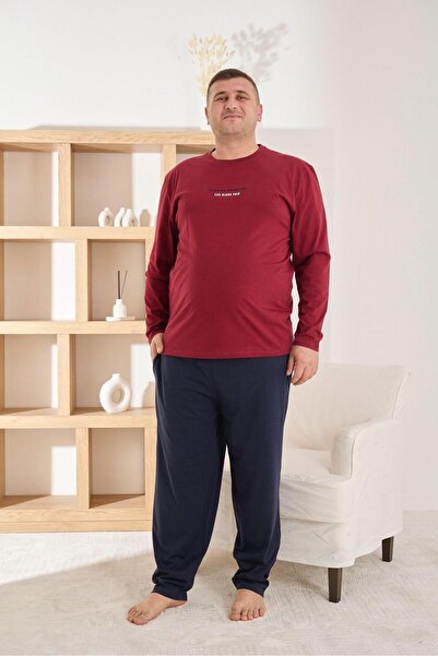 FORMO Men's 100% Cotton Long Sleeve Printed Oversize Quality Pajama Set