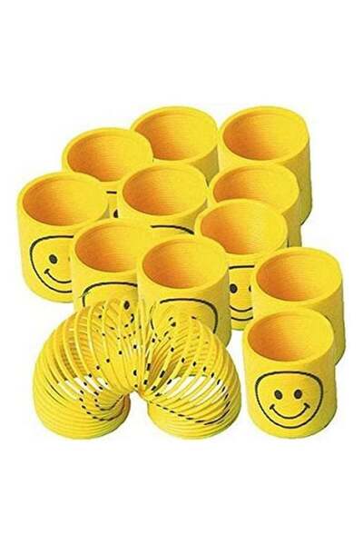 Beauenty هدايا حفلات صغيرة صفراء اللون على شكل وجه مبتسم مليئة بالمرح