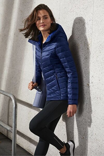 Tchibo Women Regular Fit Quilted Jacket, Navy