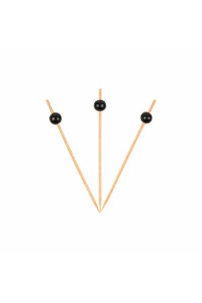 yuandong 100 قطعة من أعواد الأسنان ذات الخرز الأسود – 12 سم |   أداة للحفلات ...