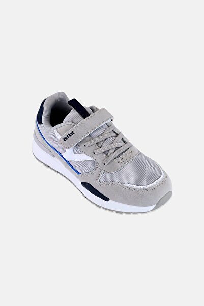 RBX Kids Boy Brand Logo Velcro Closure Outdoor Shoes, Light Grey