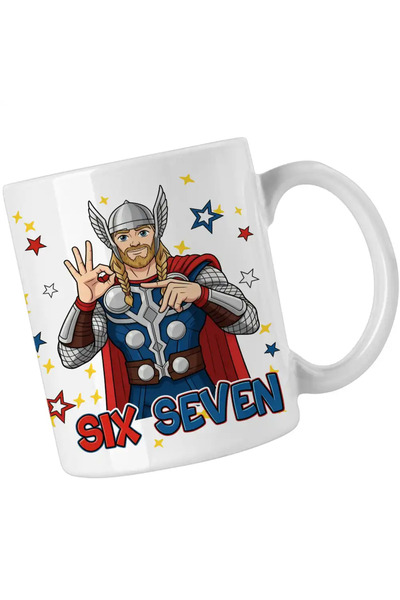 OEM Six Seven Thor 67 Marvel Superhero Mug