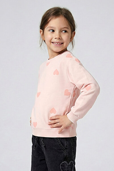 Dmb Βασικό φούτερ για κορίτσια με σχέδιο καρδιάς