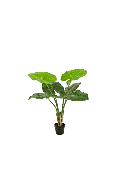 homez نبتة ألوكاسيا اصطناعية داخلية في أصيص، 90 سم