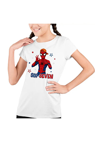 OEM Tricou Copii Fete Six Seven Spiderman 67 Marvel Superhero