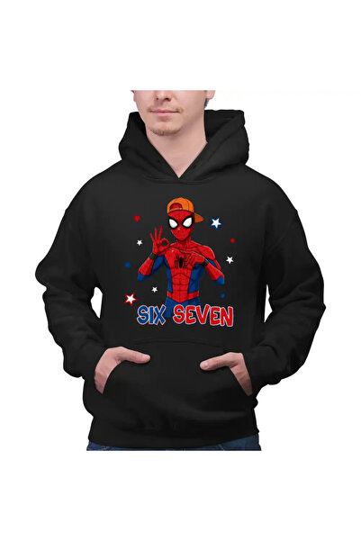 OEM Men's Hoodie Six Seven Spiderman 67 Marvel Superhero