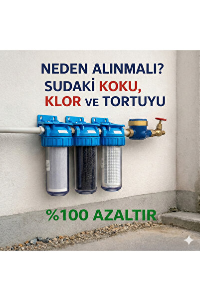 Aquatime Bina Girişi 10" Filtrasyon Sistemi | Ana Giriş Su Filtresi | Temiz V...