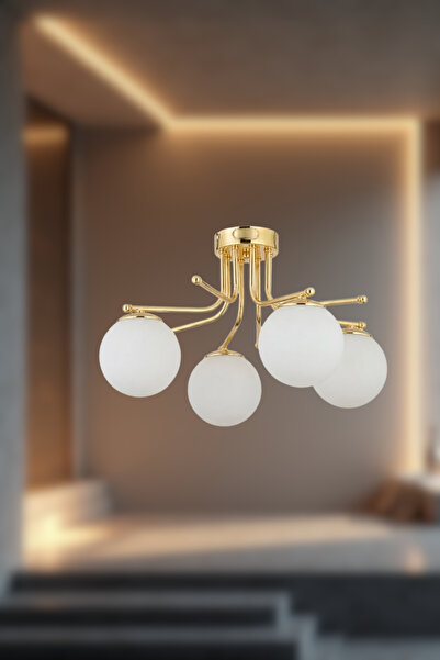 RONİSU AYDINLATMA Novira Sarkıt Avize– 4 Farlı Renk Seçenekli Modern Tasarım ...