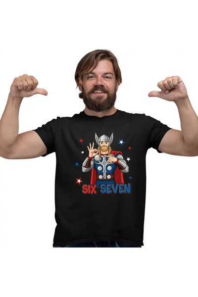 OEM Men's T-Shirt Six Seven Thor 67 Marvel Superhero