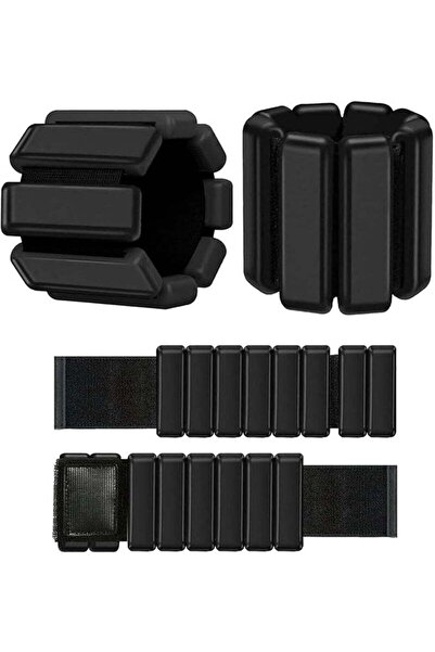 Yoawllty Black ankle & wrist weight cuffs, 2lbs per piece. Great for gym, hom...