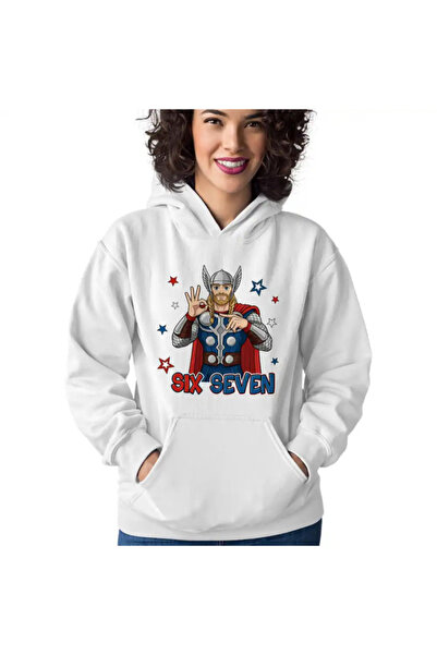 OEM Women's Hoodie Six Seven Thor 67 Marvel Superhero