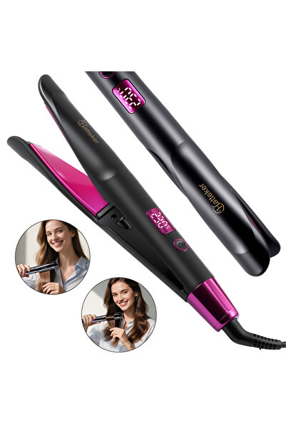 Hatteker Hair Straightener Heat Resistance Curling Iron Multiple Hair Curler