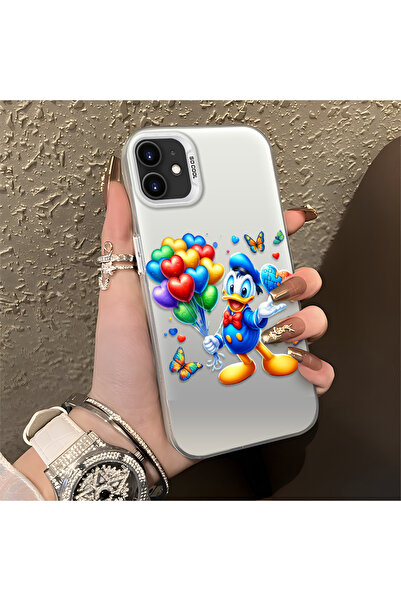 Hontinga iPhone 11 Compatible Duck Pattern Shockproof Slim Silicone Case