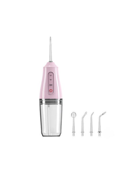 Blitz Pembe Taşınabilir Ağız Duşu 240 ml Şarjlı Diş Temizleme Cihazı IPX7