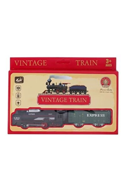 bebeym Vıntage Kutulu 12 Parça Pilli Tren