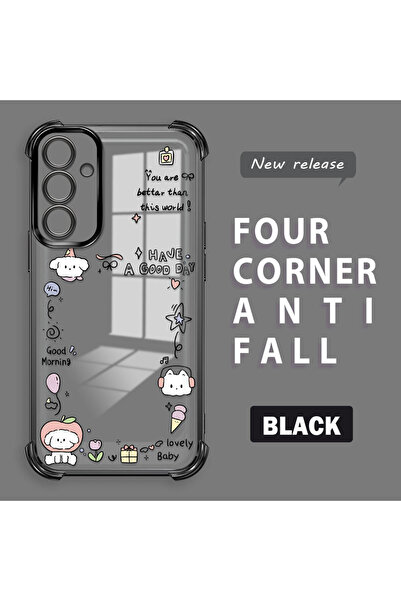 ucuc حافظة حماية من السيليكون الشفاف المتوافقة مع هاتف سامسونج جالاكسي A25، ن...