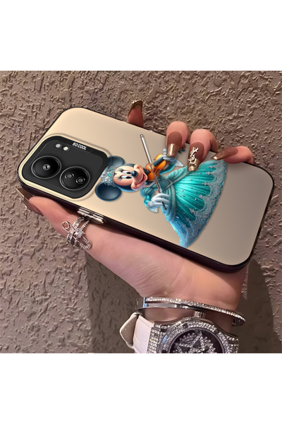 Hontinga حافظة رقيقة وصلبة متوافقة مع كاميرا Redmi 13C مع نمط ميني