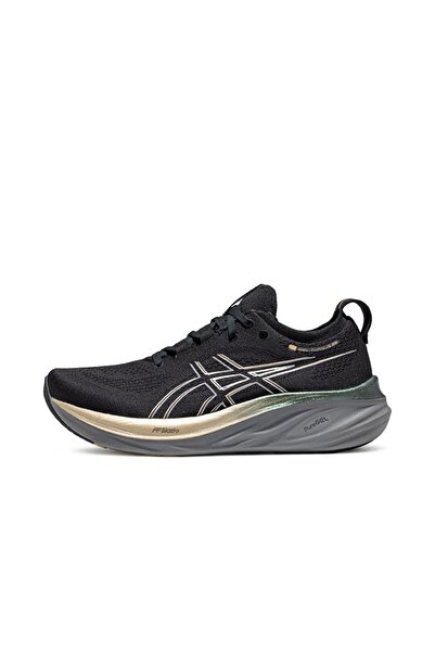 Asics Men and Women Gel-Nimbus 26 Outdoor Running Sneakers Beige/Black