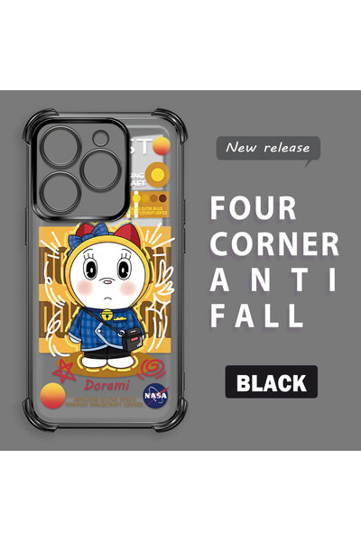 ucuc حافظة حماية شفافة من السيليكون متوافقة مع تكنو سبارك 20/20C بتصميم دورايمون