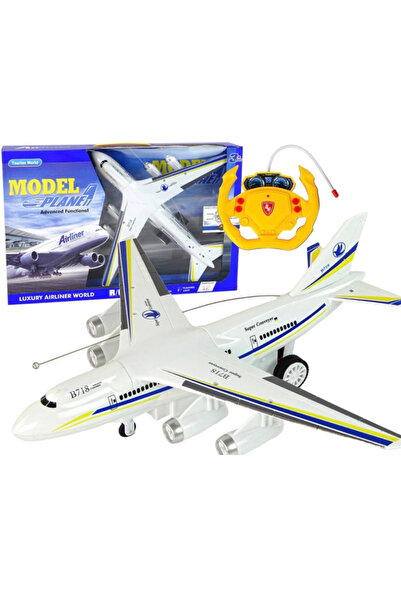 TOY LAND Remote Control Airplane Toy Plane with LED Lights and Rechargeable B...