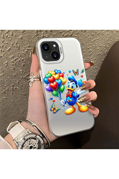 Hontinga حافظة سيليكون رفيعة مقاومة للصدمات بنمط البط متوافقة مع هاتف iPhone 13