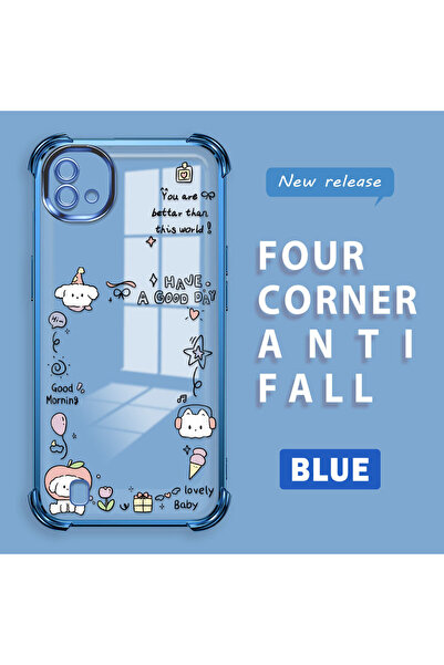 ucuc حافظة حماية من السيليكون الشفاف المتوافقة مع Realme C11 2021، نمط إبداعي