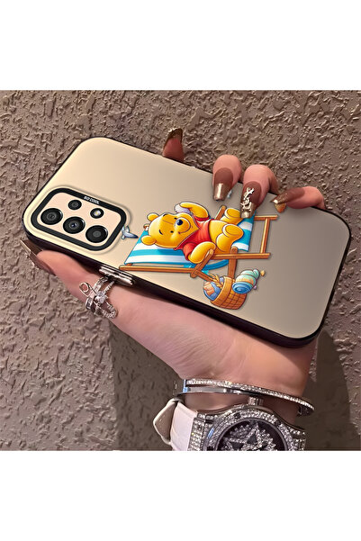 Hontinga حافظة صلبة رفيعة متوافقة مع كاميرا سامسونج جالاكسي A33 5G، نمط دب لطيف