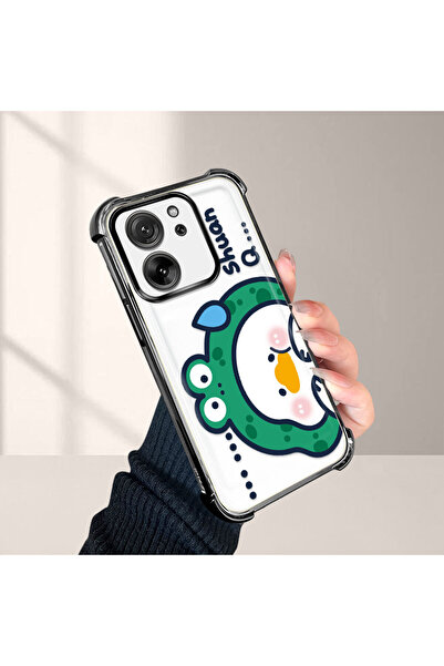 ucuc حافظة حماية من السيليكون الشفاف متوافقة مع Mi 13T/Mi 13T Pro، تصميم كرتو...