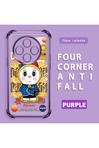 ucuc حافظة حماية شفافة من السيليكون متوافقة مع ريدمي 14C 4G بتصميم دورايمون