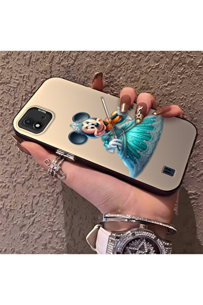 Hontinga حافظة صلبة رقيقة متوافقة مع كاميرا Realme C11 2021 بنمط ميني