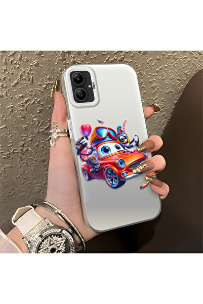 Hontinga Samsung Galaxy A05 Compatible Toy Car Pattern Shockproof Slim Silico...