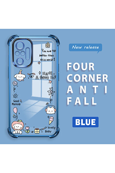 ucuc حافظة حماية من السيليكون الشفاف المتوافقة مع Redmi Note 10 Pro، نمط إبداعي