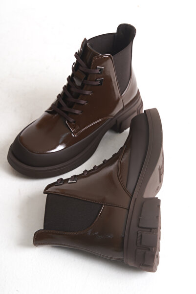 DELSOLERA Women's Brown New Season Flat Lace-Up Elastic Daily Comfortable Fit...