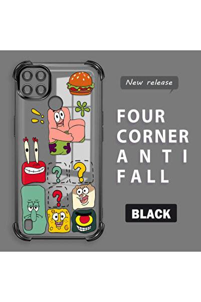 ucuc حافظة حماية من السيليكون الشفاف المتوافقة مع هاتف Realme C25Y/C21Y، سبون...