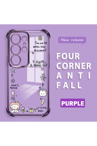 ucuc حافظة حماية من السيليكون الشفاف المتوافقة مع هاتف سامسونج جالاكسي S25 ال...