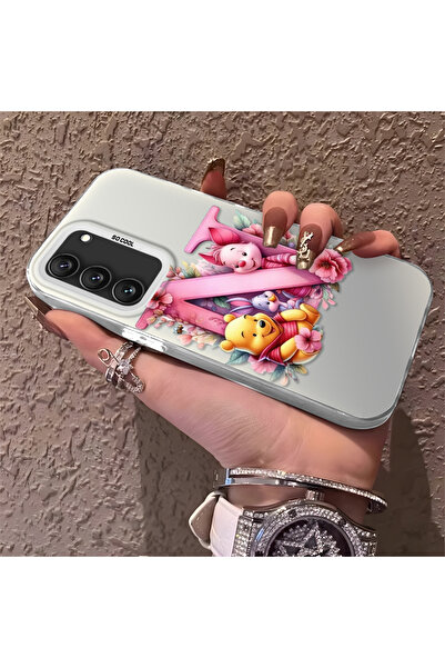 Hontinga حافظة صلبة رفيعة متوافقة مع كاميرا سامسونج جالاكسي S22، نمط دب لطيف