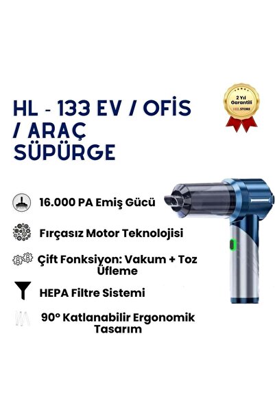 hızlı store Katlanabilir Fırçasız Taşınabilir Vakum ve Toz Üfleme Özellikli Ş...