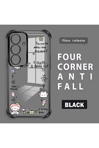 ucuc حافظة حماية من السيليكون الشفاف المتوافقة مع هاتف سامسونج جالاكسي S25 بن...