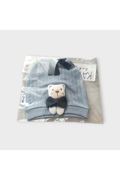 Kayra قبعة قطنية ممشطة للأطفال الأولاد فردية/ زرقاء