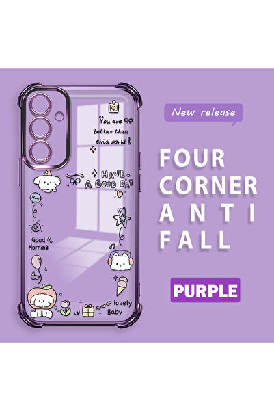 ucuc حافظة حماية من السيليكون الشفاف المتوافقة مع هاتف سامسونج جالاكسي A25، ن...